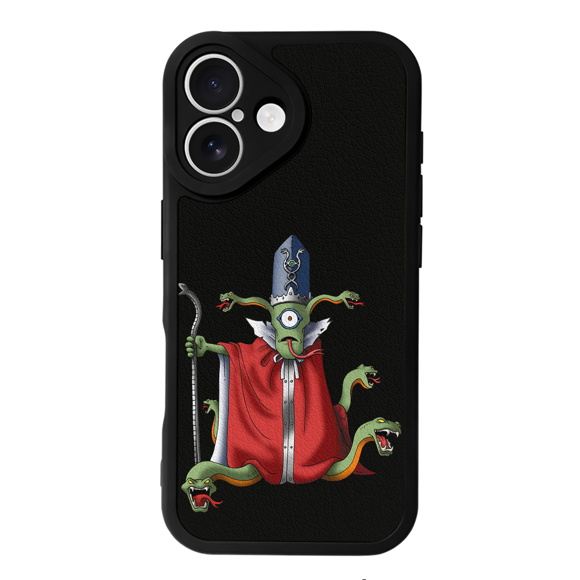 （画像用） ドラゴンクエスト Doragon Kuesuto Dragon Quest 【iPhone 16シリーズ対応】シリコンスマホケース（レザー調） 材質：シリコン